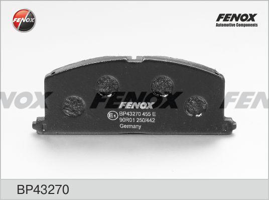 Fenox BP43270 - Тормозные колодки, дисковые, комплект autodif.ru