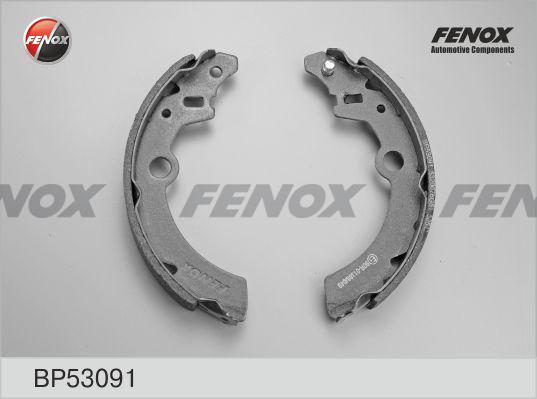 Fenox BP53091 - Комплект тормозных колодок, барабанные autodif.ru