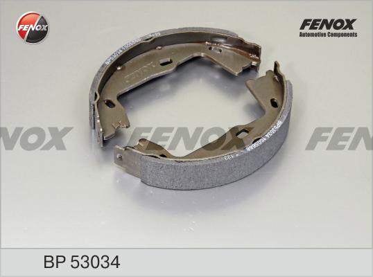 Fenox BP53034 - Комплект тормозных колодок, барабанные autodif.ru