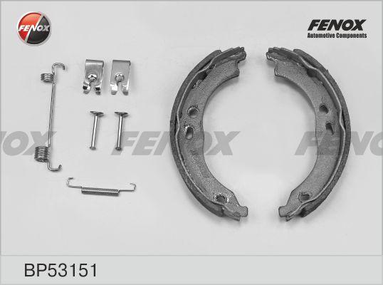 Fenox BP53151 - Комплект тормозных колодок, барабанные autodif.ru