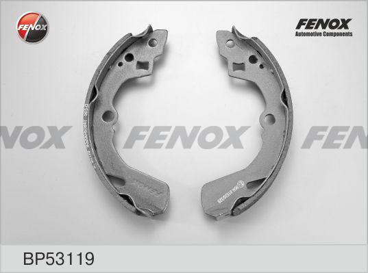 Fenox BP53119 - Комплект тормозных колодок, барабанные autodif.ru