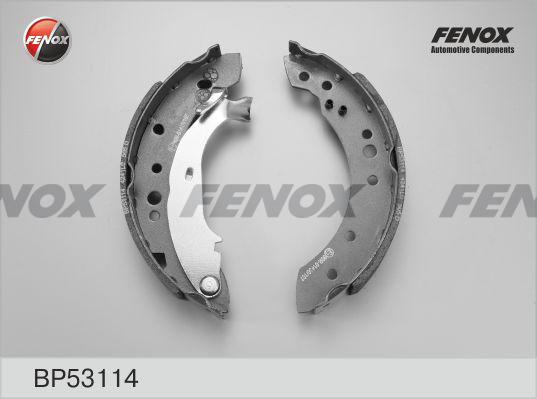 Fenox BP53114 - Комплект тормозных колодок, барабанные autodif.ru