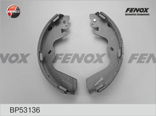 Fenox BP53136 - Комплект тормозных колодок, барабанные autodif.ru
