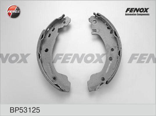Fenox BP53125 - Комплект тормозных колодок, барабанные autodif.ru
