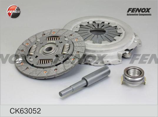 Fenox CK63052 - КОМПЛЕКТ СЦЕПЛЕНИЯ Chevrolet Aveo 1.2 05- диск, корзина, выжимной, D186 d184x18 autodif.ru