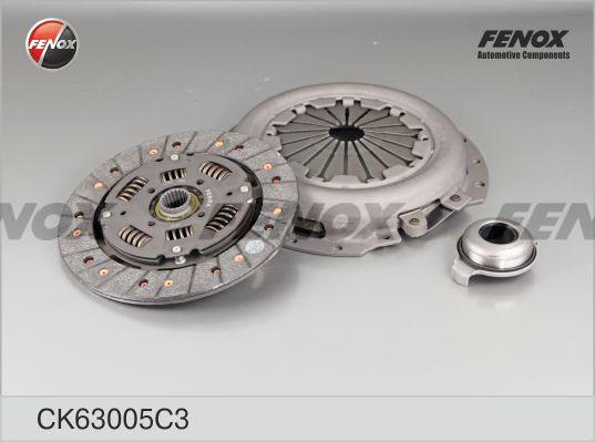 Fenox CK63005C3 - Комплект сцепления ВАЗ-2108-2112, 2170-2172 Priora, 2190-2191 Granta инжектор, с направляющей autodif.ru