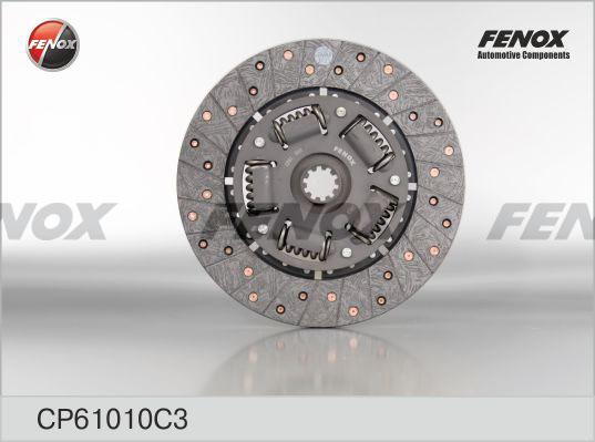 Fenox CP61010C3 - Диск сцепления, фрикцион autodif.ru
