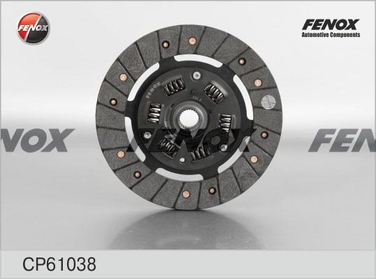 Fenox CP61038 - Диск сцепления, фрикцион autodif.ru