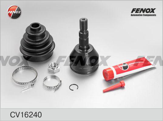 Fenox CV16240 - ШРУС Opel Astra H 1.4-1.8, 1.3-1.7CDTi 04-, Zafira B 1.8, 2.2 05- 33/24шл, наружный autodif.ru