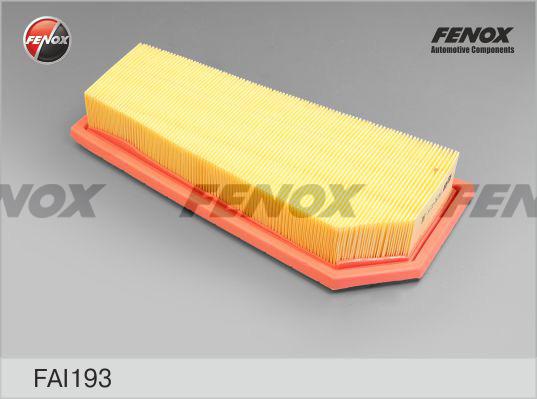 Fenox FAI193 - Воздушный фильтр, двигатель autodif.ru
