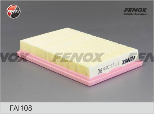 Fenox FAI108 - ВОЗДУШНЫЙ ФИЛЬТР Hyundai Accent 00-05 1.3-1.6, Mazda 626/929 84-91 2.0, 2.2 autodif.ru