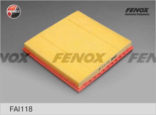 Fenox FAI118 - Воздушный фильтр, двигатель autodif.ru