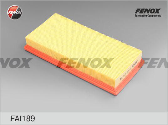 Fenox FAI189 - Воздушный фильтр, двигатель autodif.ru