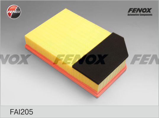 Fenox FAI205 - Воздушный фильтр, двигатель autodif.ru