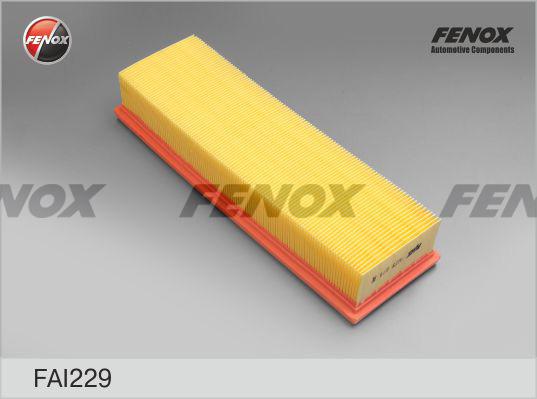 Fenox FAI229 - Воздушный фильтр, двигатель autodif.ru