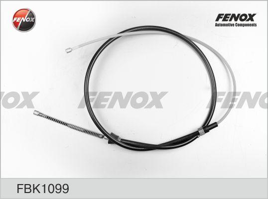 Fenox FBK1099 - Трос стояночного тормоза, c двух сторон, диск. мех. 1645/1043 autodif.ru