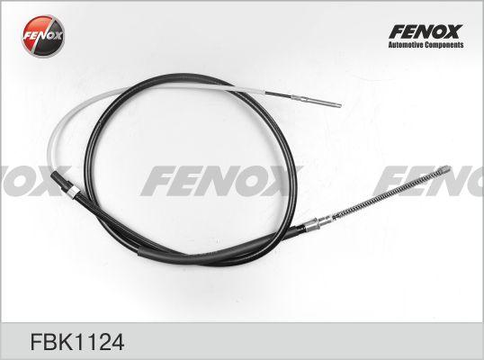 Fenox FBK1124 - Трос ручного тормоза VW Golf Левый/правый, бараб. мех., L=1628мм autodif.ru