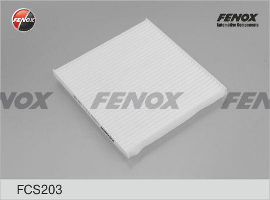 Fenox FCS203 - Фильтр салона Hyundai Solaris, KIA Rio III 01.2012> (фильтроэлемент для пластиковой рамки) FENOX autodif.ru
