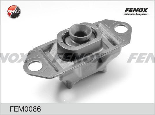 Fenox FEM0086 - Подушка КПП Renault Logan 1.4-1.6i 04- GB, Left КПП Левая, КПП опора двигателя autodif.ru