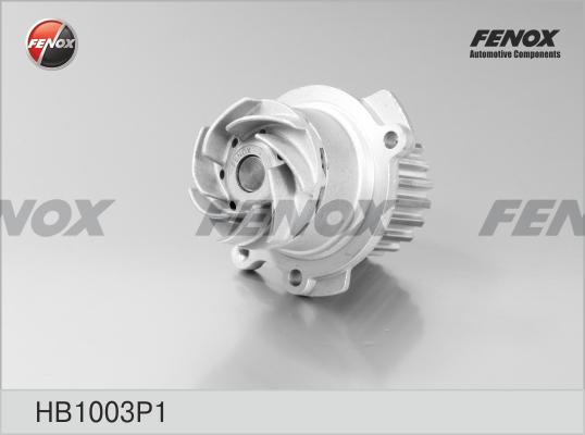 Fenox HB1003P1 - Водяной насос ВАЗ 2110-12, 1117-19, 2170 (16 клап до 08 г.в), алюм. крыльчатка. НВ 1003 Р1 FENOX autodif.ru