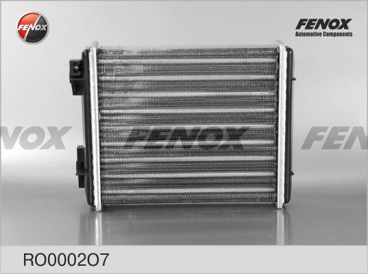 Fenox RO0002O7 - Теплообменник, отопление салона autodif.ru