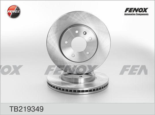 Fenox TB219349 - Тормозной диск autodif.ru