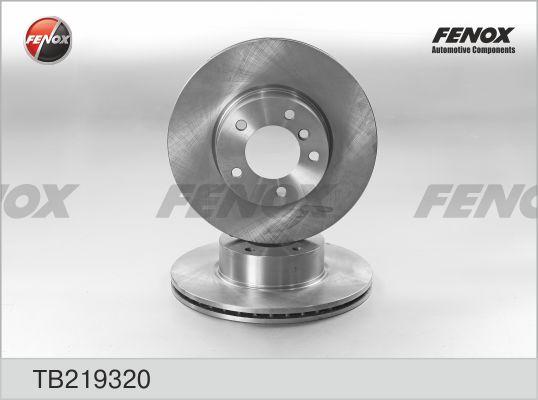 Fenox TB219320 - Тормозной диск autodif.ru