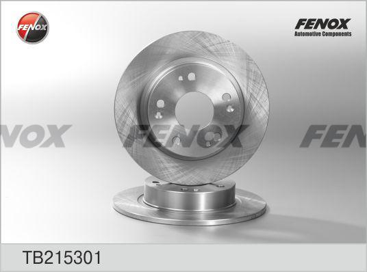 Fenox TB215301 - Тормозной диск autodif.ru