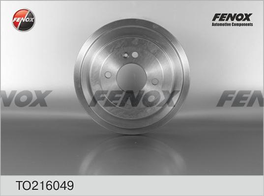 Fenox TO216049 - Тормозной барабан autodif.ru