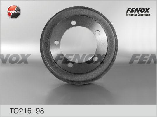 Fenox TO216198 - Тормозной барабан autodif.ru