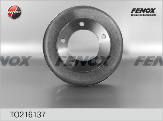 Fenox TO216137 - Тормозной барабан autodif.ru
