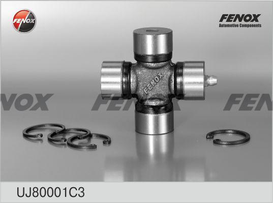 Fenox UJ80001C3 - Крестовина карданного шарнира с масленкой смазка, крепеж ВАЗ 2101-2107 UJ80001C3 autodif.ru