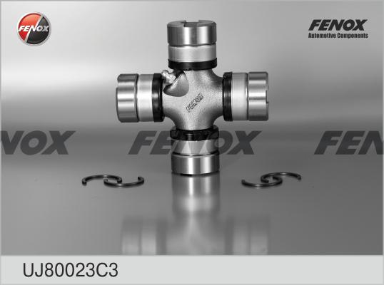 Fenox UJ80023C3 - Крестовина карданного шарнира с масленкой смазка, крепеж УАЗ 469,3151 UJ80023C3 autodif.ru