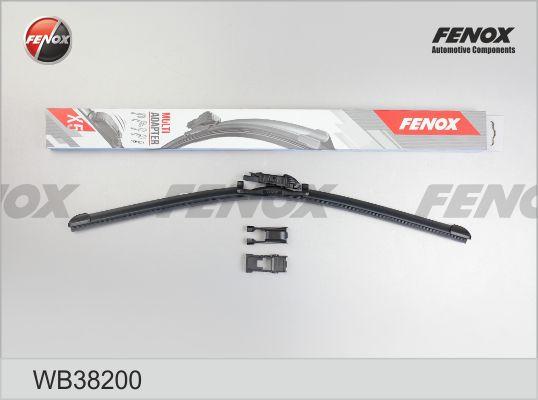 Fenox WB38200 - Щетка стеклоочистителя 380 мм/15 бескаркасная FENOX + 5 адаптеров (1шт.) (WB38200) autodif.ru