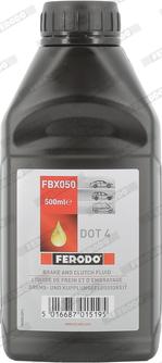 Ferodo FBX050 - Жидкость тормозная DOT 4 0.5л FERODO autodif.ru
