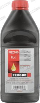 Ferodo FBZ100 - Жидкость тормозная dot 5,1 autodif.ru
