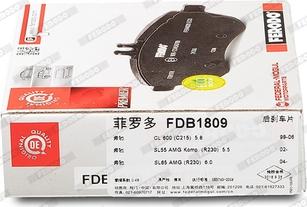 Ferodo FDB1809 - Тормозные колодки зад. MB C209/C219/W220/W221/R230 02- (толщина 15,8) autodif.ru