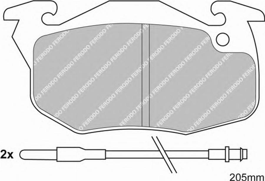 Ferodo FQT393 - Тормозные колодки, дисковые, комплект autodif.ru