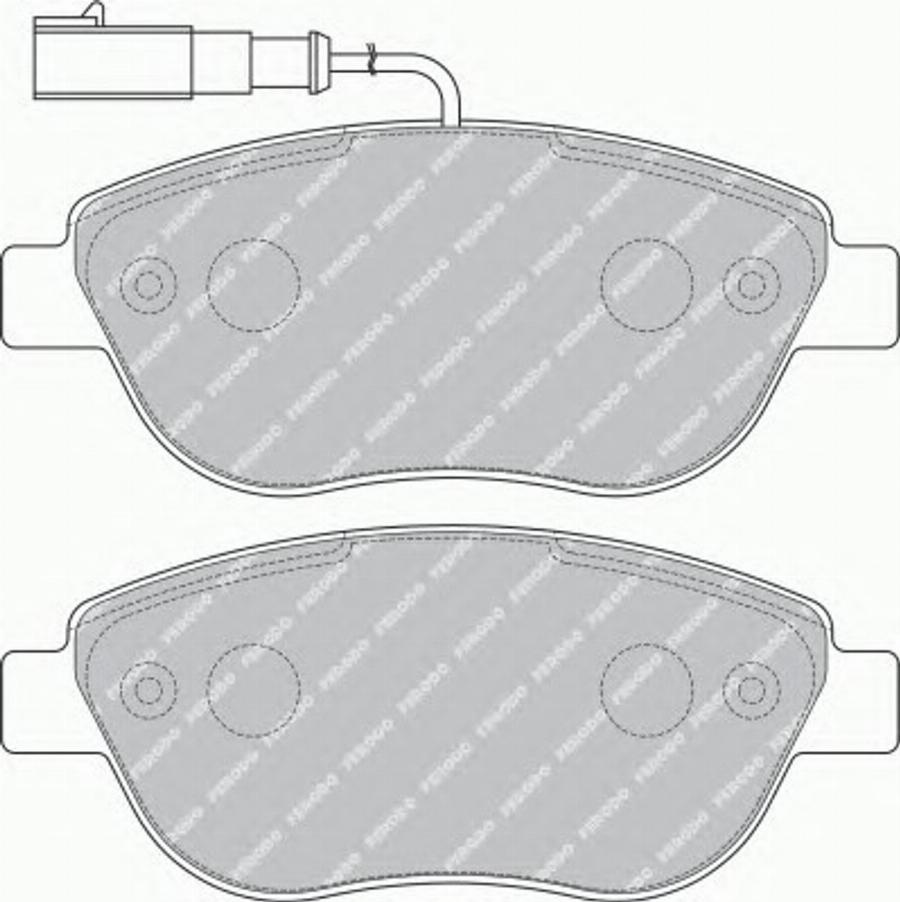 Ferodo FSL1467 - Тормозные колодки, дисковые, комплект autodif.ru