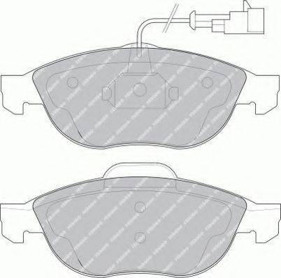 Ferodo FSL1134 - Тормозные колодки, дисковые, комплект autodif.ru