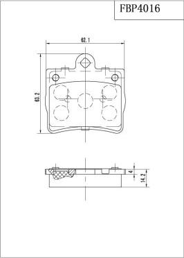 FI.BA FBP4016 - Тормозные колодки, дисковые, комплект autodif.ru