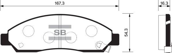 FI.BA FBP1408 - Тормозные колодки, дисковые, комплект autodif.ru