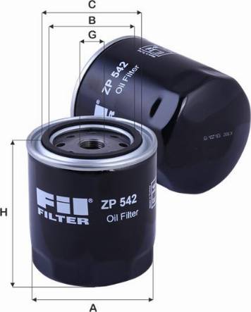 FIL Filter ZP 542 C - Масляный фильтр autodif.ru