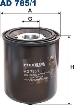Filtron AD785/1 - Патрон осушителя воздуха, пневматическая система autodif.ru