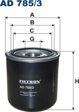 Filtron AD785/3 - Патрон осушителя воздуха, пневматическая система autodif.ru