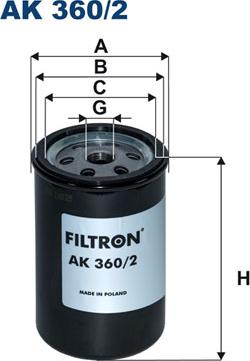 Filtron AK360/2 - Воздушный фильтр, двигатель autodif.ru