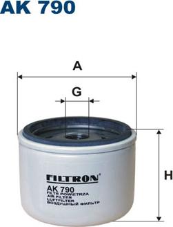 Filtron AK790 - Воздушный фильтр, двигатель autodif.ru