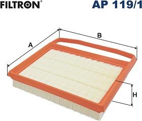 Filtron AP 119/1 - Воздушный фильтр, двигатель autodif.ru
