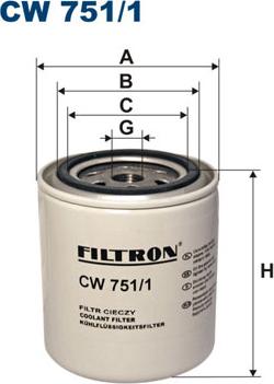 Filtron CW751/1 - Фильтр охлаждающей жидкости autodif.ru