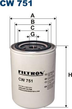 Filtron CW751 - Фильтр охлаждающей жидкости autodif.ru